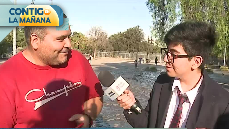 ¡Qué grande! Joven sorprendió con graciosa entrevista a su papá en medio de inundación