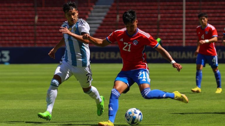 La Roja Sub 17 sufrió una dura caída ante Argentina en su debut en el hexagonal final