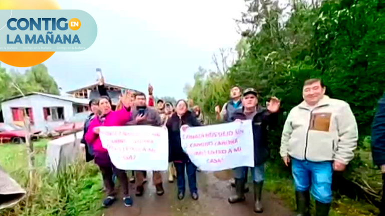 Familias de Calbuco denuncian no poder ingresar a sus hogares tras cierre de camino