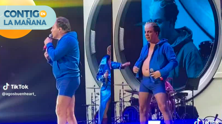 ¡Striptease incluido! Cristián Castro quedó en ropa interior en medio de show en Argentina