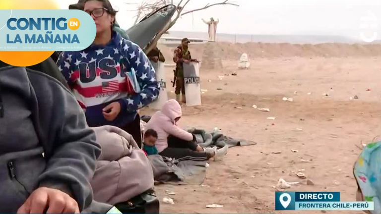 Sin servicios básicos: Así son los improvisados campamentos que se instalaron en la frontera de Chile y Perú