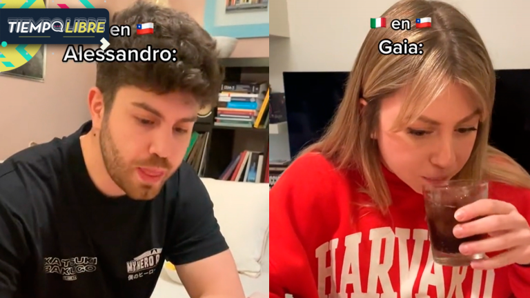 ¿Con negra o blanca? Italianos probaron piscola y dividieron a chilenos con su decisión