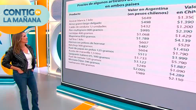 Con tabla de precios en mano: Esto vale la canasta básica en Argentina en peso chileno