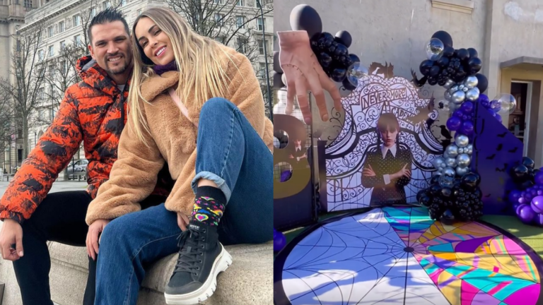 ¡Con temática Merlina! Maura Rivera y Mark González publicaron registros del cumpleaños de su hija Luciana