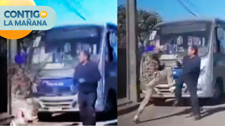 Como lucha libre: Registran violenta pelea entre conductores en San Pedro de la Paz