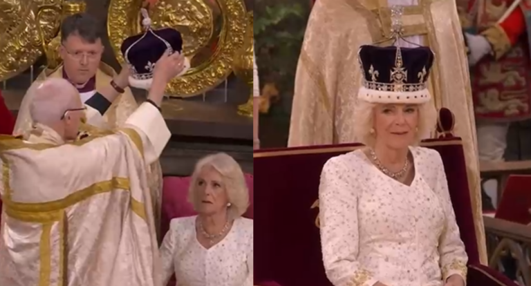 Camilla Parker recibió su corona en la Abadía de Westminster y se transformó en reina de Inglaterra