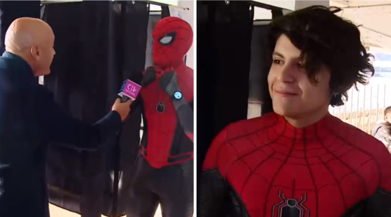 Le tocó por quinta vez ser vocal de mesa, se enteró anoche y madrugó para llegar de Spiderman