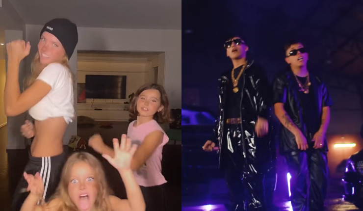 China Suárez y sus hijas se lucen con trend de TikTok al ritmo de hit de King Savagge y Jere Klein