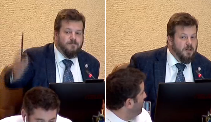 Diputado Johannes Kaiser tiró lápiz a jefe de bancada del Partido Republicano en plena sesión de la Cámara
