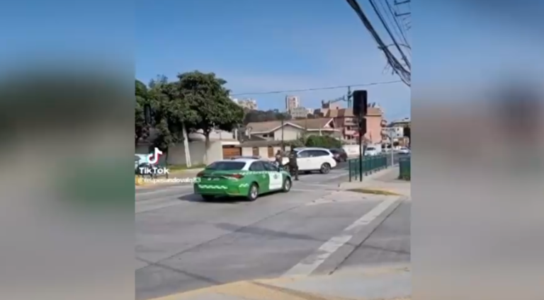 Carabineros y delincuentes se enfrentaron a disparos a sólo metros de un colegio en Viña del Mar