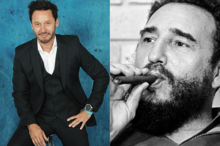 Con la clásica gorra y la barba: Así se ve Benjamín Vicuña como Fidel Castro en serie sobre Salvador Allende