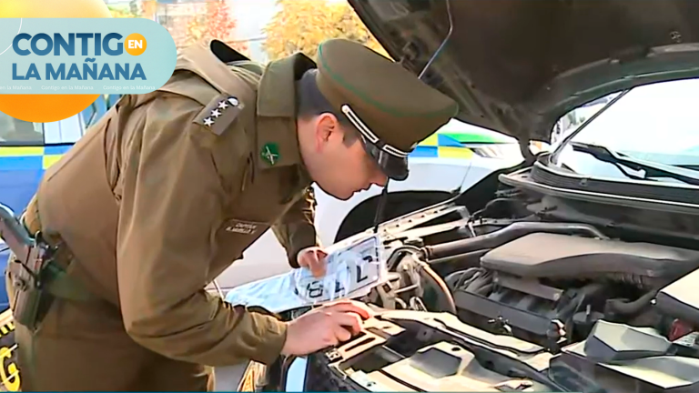 Fiscalización en San Joaquín: Detectan a vehículo que habría sido clonado