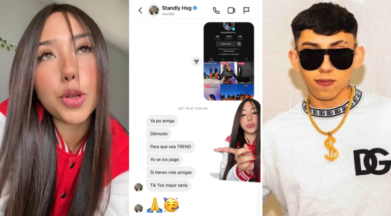 Tiktoker colombiana acusó a Standly de no pagar por baile y cantante le respondió: 