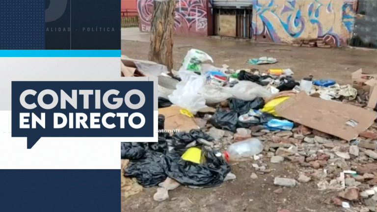 “Hay un total abandono”: Falta de luminaria y acumulación de basura afecta a vecinos de Recoleta