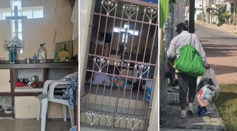 Mexicana visitó la tumba de su padre y se llevó insólita sorpresa: Había dos personas viviendo en el nicho