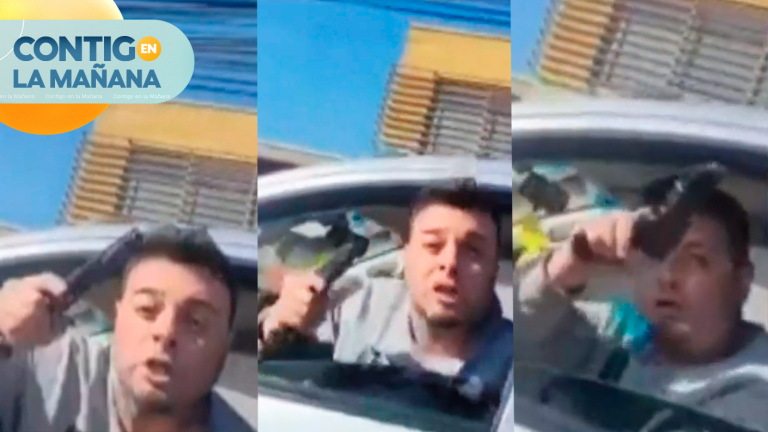 “¿Me conocí o no?”: Conductor amenazó a otro automovilista con un arma de fuego en La Ligua