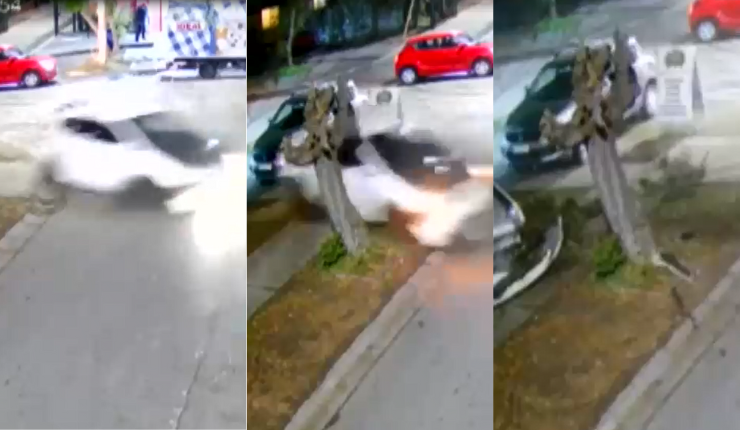 Persecución y choque en Puente Alto: Conductor habría intentado evadir fiscalización embistiendo a carabinero