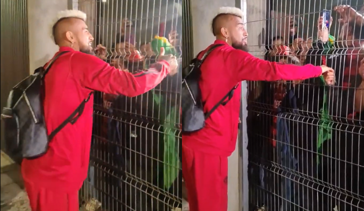 Un verdadero Rey: Arturo Vidal recibe gran cariño de hinchas en Concepción y se luce con tremendo gesto