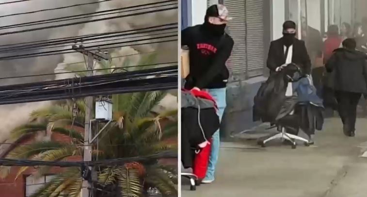 Incendio en cuartel PDI de San Miguel: Funcionarios evacuaron y sacaron municiones ante riesgo de detonación