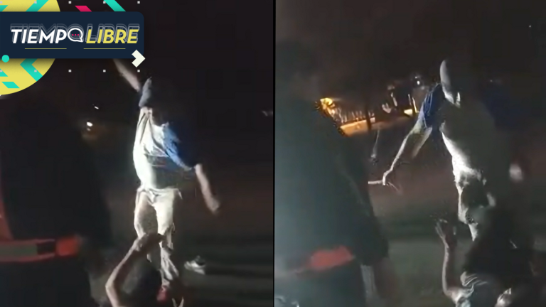 ¡Temible reacción! Hombre persiguió a ladrón por 20 cuadras y lo atacó con un látigo