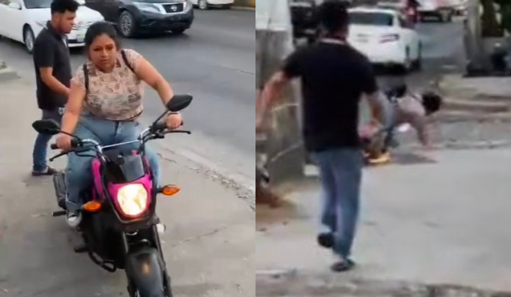 Joven quiso lucirse con su moto nueva, pero la chocó a los 5 segundos y se transformó en viral