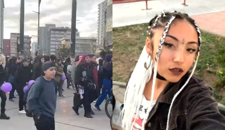 Manifestaciones en Concepción exigiendo justicia por muerte de Renatta Rozas: 