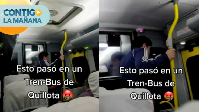 VIDEO | Hombre protagonizó día de furia en microbús en Quillota