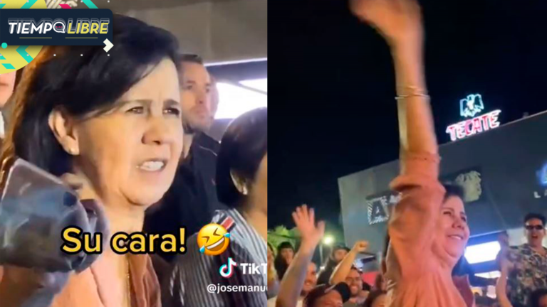 ¿Asustada? Madre fue a concierto de su hijo por primera vez y su reacción se hizo viral