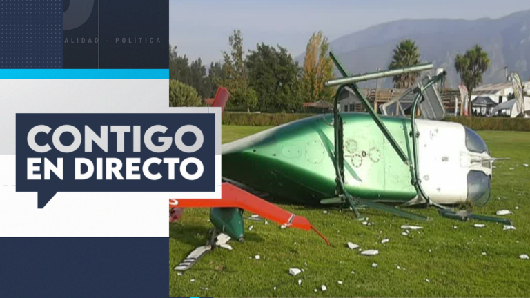 ÚLTIMO MINUTO: Cae helicóptero de carabineros en sector de Melipilla