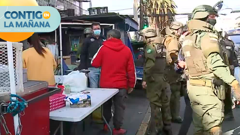Operativo de fiscalización de vendedores ambulantes en Puente Alto