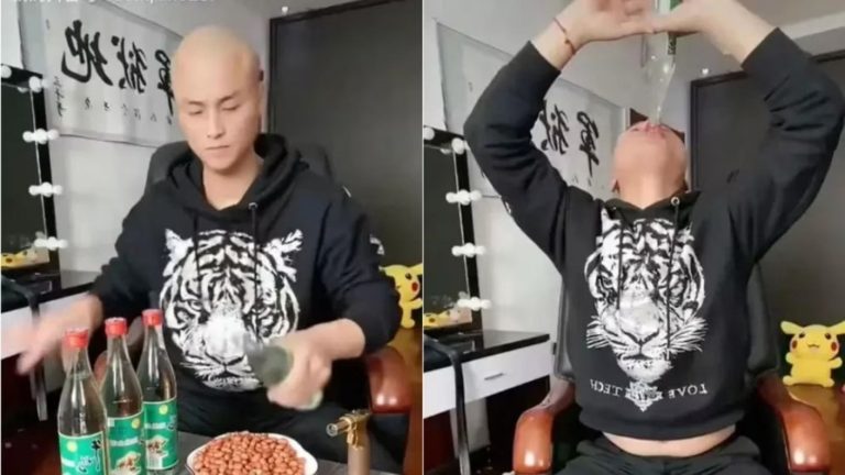 Intentó un desafío de TikTok: Influencer chino murió tras consumir al menos cuatro botellas de alcohol