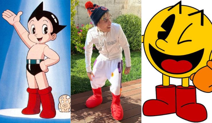 ¿Astro Boy o Pac-Man? Seguidores alucinan con botas de Marcianeke y lo comparan con personajes animados