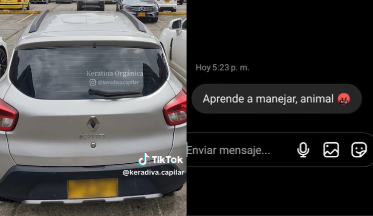 ¡Ups! Joven pegó un sticker de su emprendimiento en el auto, pero recibió inesperado comentario