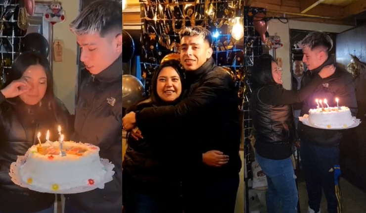 ¡Llegó con la torta! Fan de Ak4:20 rompió en llanto tras sorpresa del cantante urbano en su cumpleaños