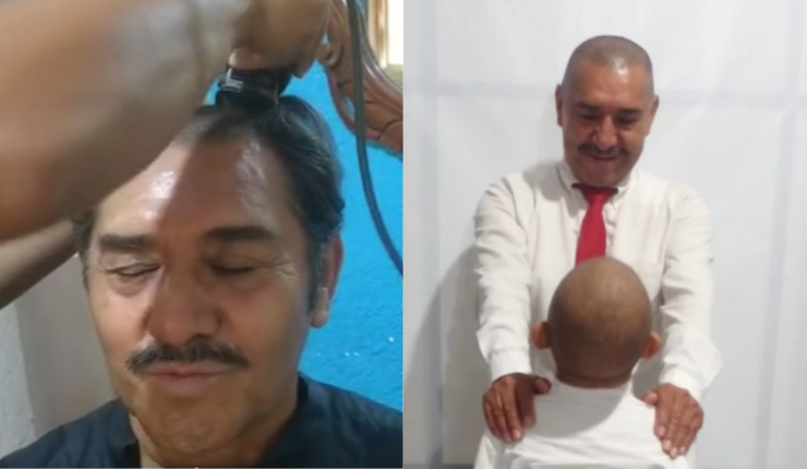 Profesor se volvió viral al raparse para apoyar a estudiante con cáncer: 