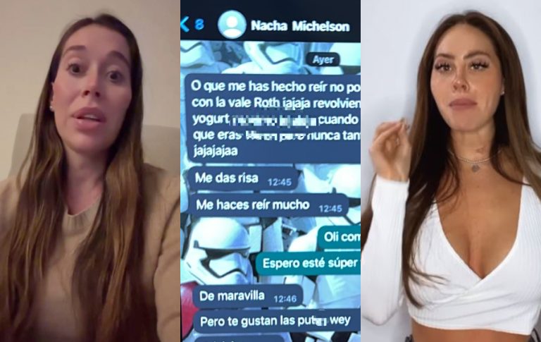 Vale Roth mostró los chat de WhatsApp con Ignacia Michelson: 