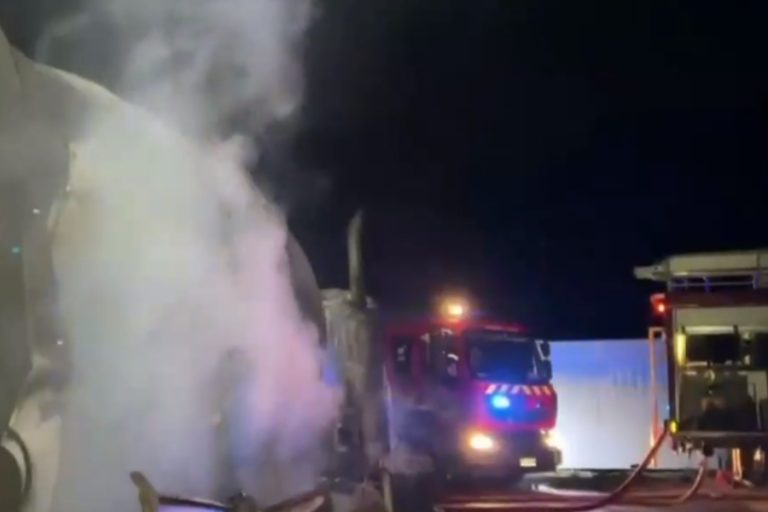 Al menos 13 camiones fueron quemados: Denuncian ataque contra parque eólico en la Región de Los Ríos