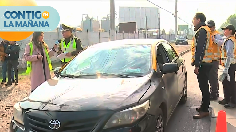 Taxista intentó darse a la fuga durante fiscalización: Se habría ido contra el tránsito