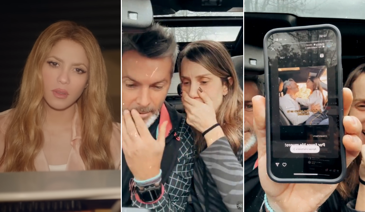 Shakira compartió video de Cristián Sánchez y su hija: Animador se enteró durante un live con Diana Bolocco