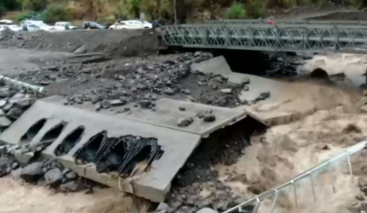 Cajón del Maipo: Hasta 3 días podría estar cerrado el puente San Alfonso