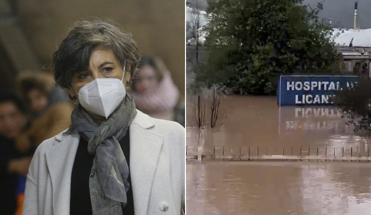 Ministra Aguilera anunció traslado del Hospital de Licantén tras inundación: 