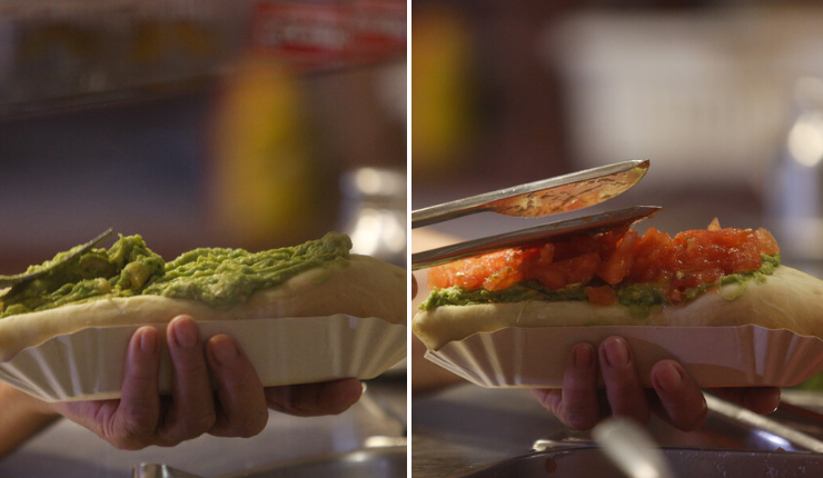 Científicamente comprobado: En este orden se pone la palta y el tomate en el completo italiano