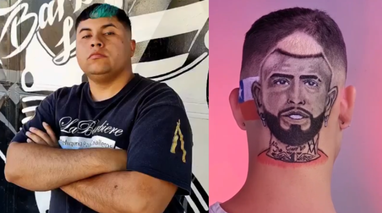 De Arturo Vidal a Romeo Santos: Barbero chileno saca aplausos con retratos de famosos en cortes de cabello