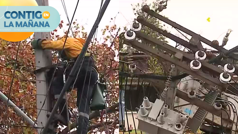 Bus RED impactó con poste y cortó tránsito en Gran Avenida: Arrastró cables y movió transformador