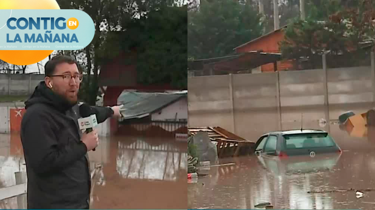 ¡Impactante! Motel anegado tras intensas lluvias en Pudahuel
