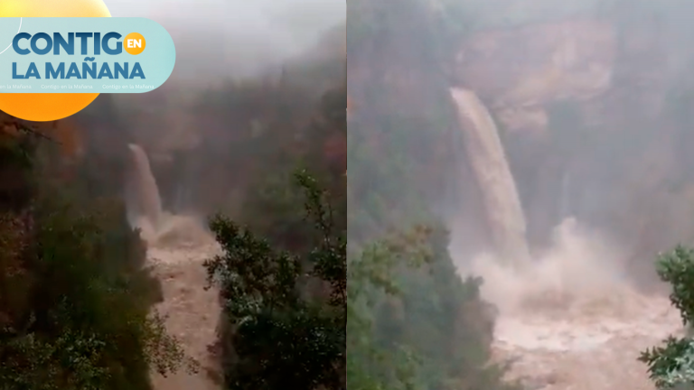 Así están las ‘Siete tazas’ tras intensas lluvias en la región del Maule