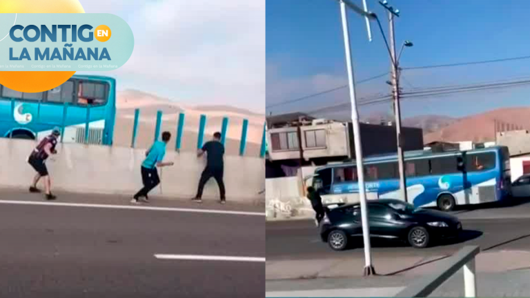 Bus de San Marcos de Arica recibió apedreada de hinchas de Iquique