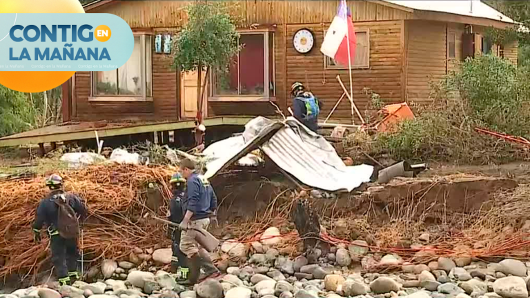 Continúa búsqueda de adulto mayor y bombero desaparecidos tras ser arrastrados por el río