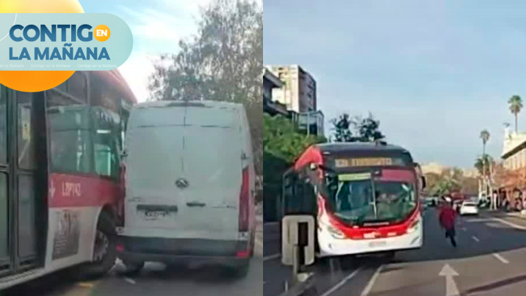 ¡Perdió el criterio! Chofer de bus intentó atropellar a sujeto tras complejo altercado