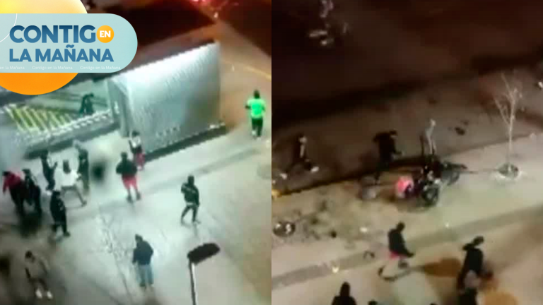 Hinchas de Colo Colo destrozaron motos de delivery en Estación Central